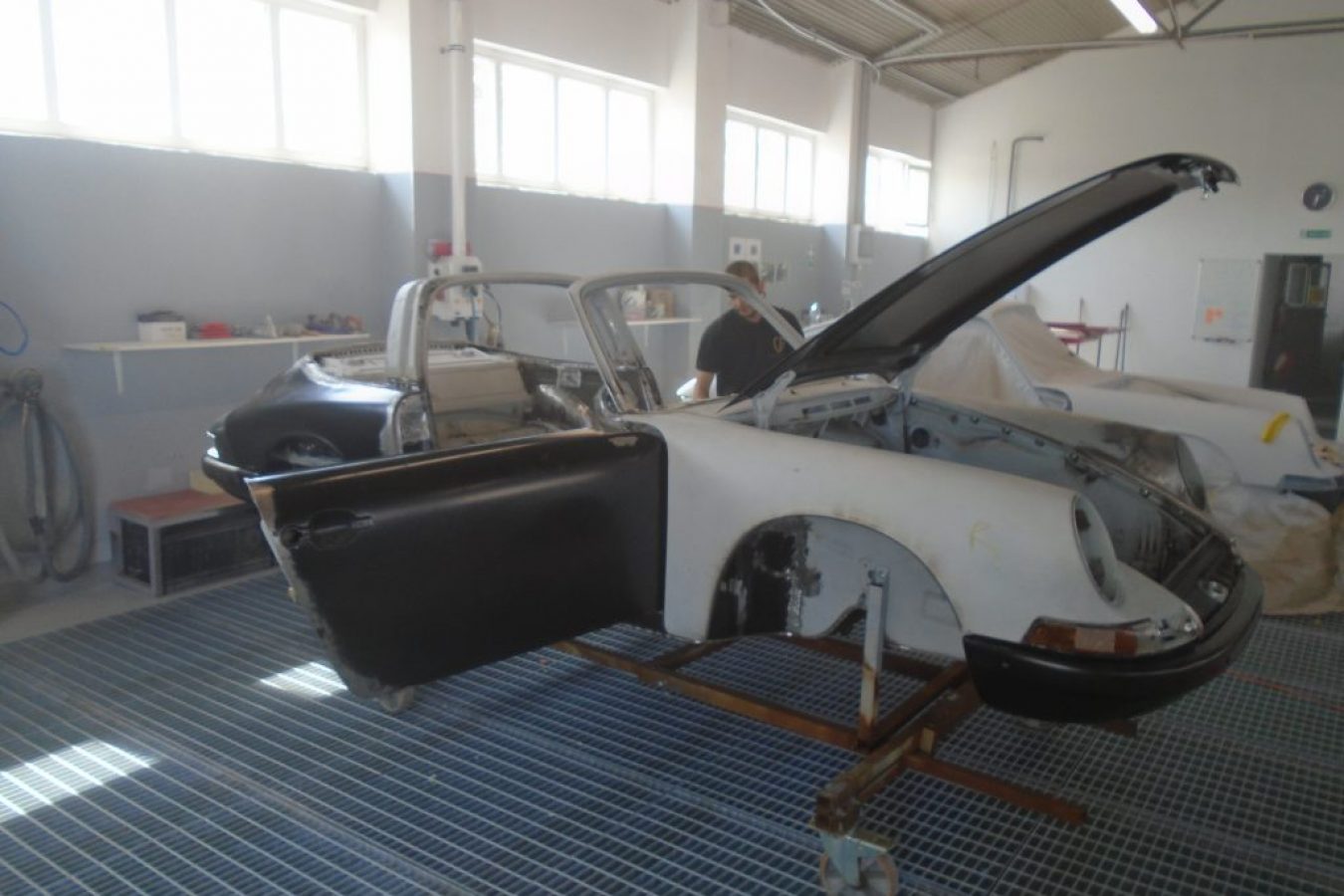 Lackierung eines Porsche