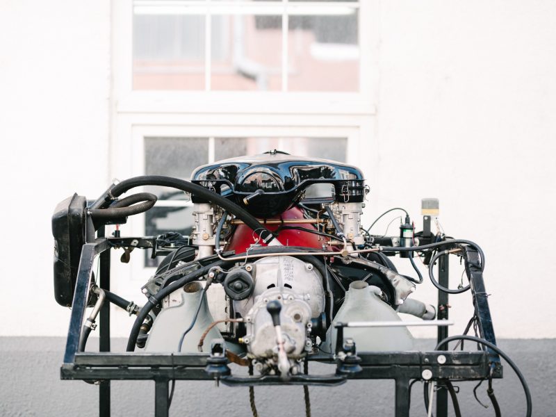 Motor bei der Restaurierung