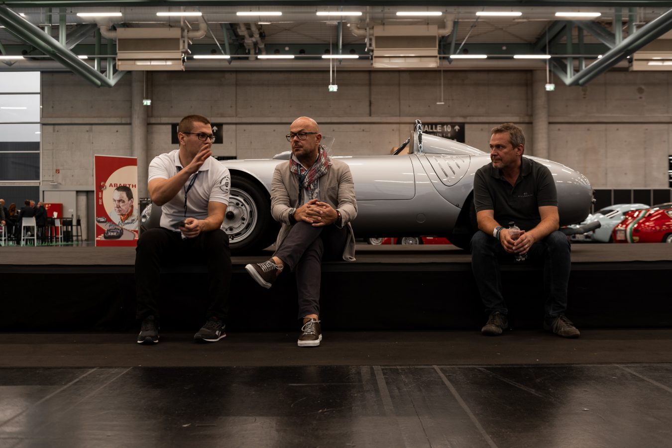 Silberner Porsche bei CLASSIC EXPO Salzburg 2018