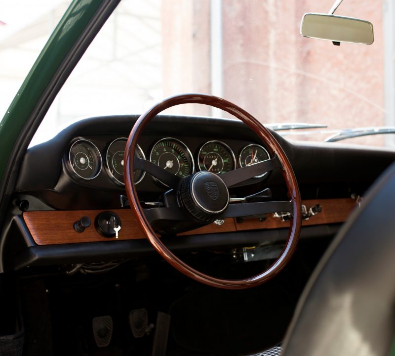 Porsche 911 SWB in Grün Lenkrad