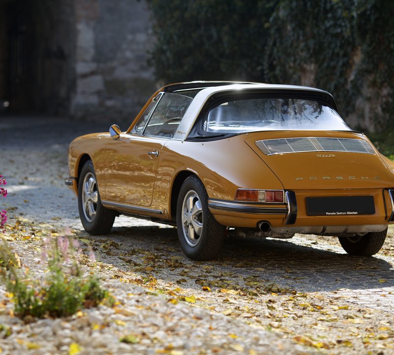 Bahama gelber Porsche 911S Softwindow Targa